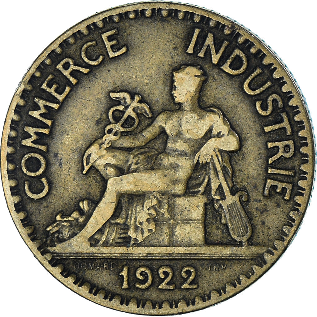 Munten, Frankrijk, Chambre de commerce, 2 Francs, 1922, Paris, FR+