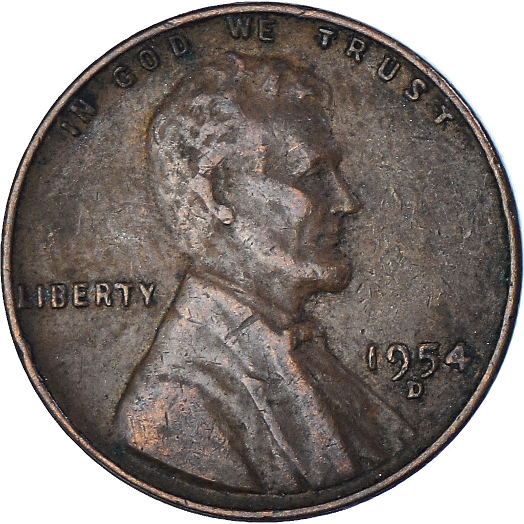 Münze, Vereinigte Staaten, Lincoln Cent, Cent, 1954, U.S. Mint, Denver, S+