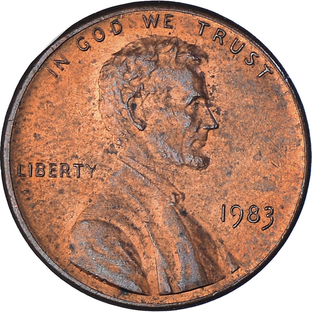 Münze, Vereinigte Staaten, Lincoln Cent, Cent, 1983, U.S. Mint, Philadelphia