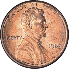 Coin, United States, Lincoln Cent, Cent, 1989, U.S. Mint, Philadelphia