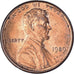 Coin, United States, Lincoln Cent, Cent, 1989, U.S. Mint, Philadelphia