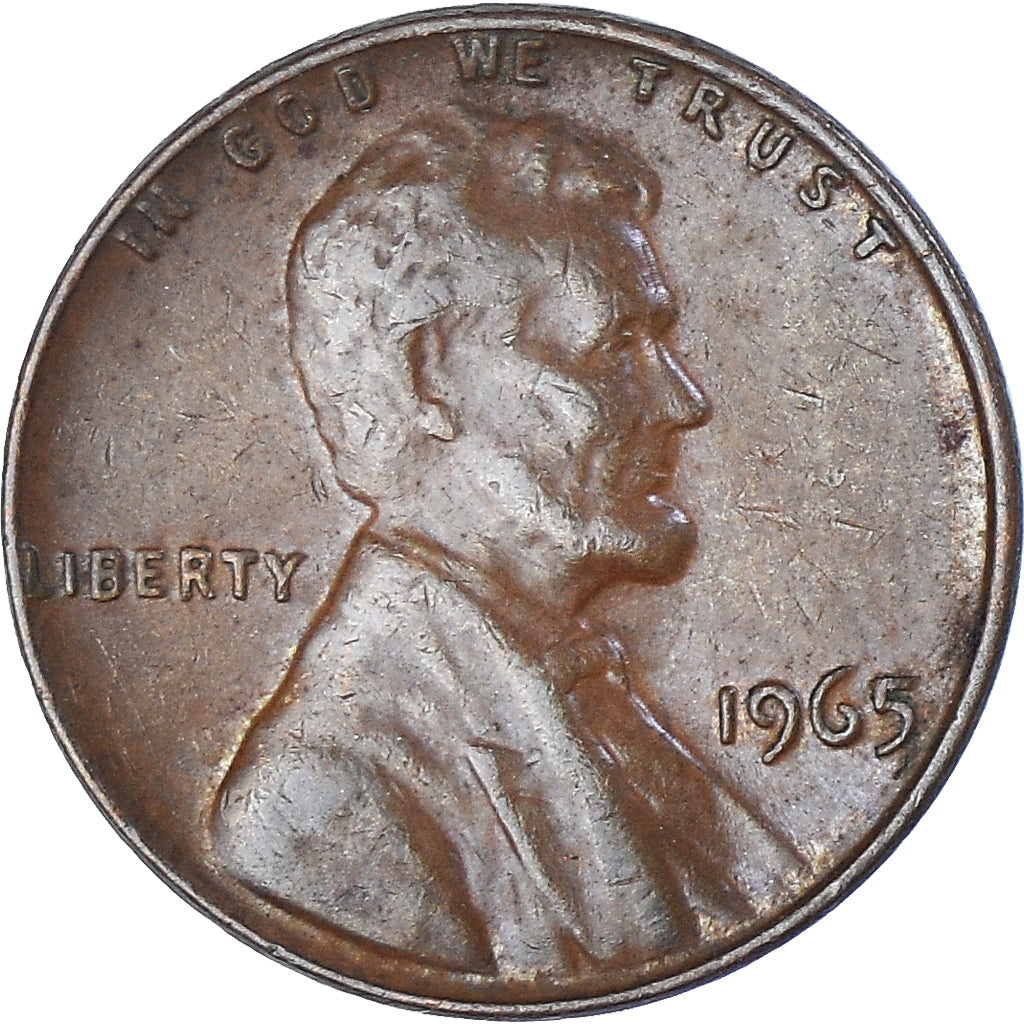 Münze, Vereinigte Staaten, Lincoln Cent, Cent, 1965, U.S. Mint, Philadelphia