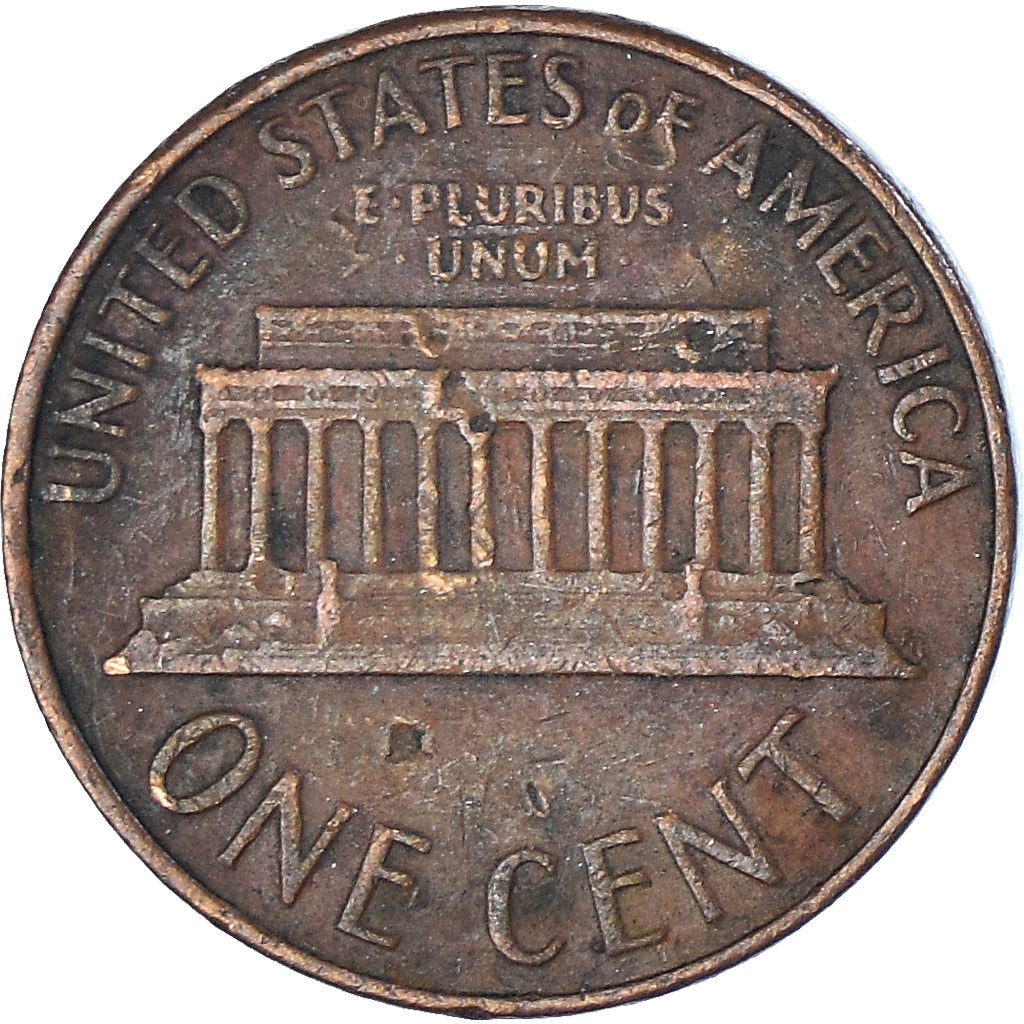 Moneta, Stati Uniti, Lincoln Cent, Cent, 1968, U.S. Mint, Denver, BB, Ottone
