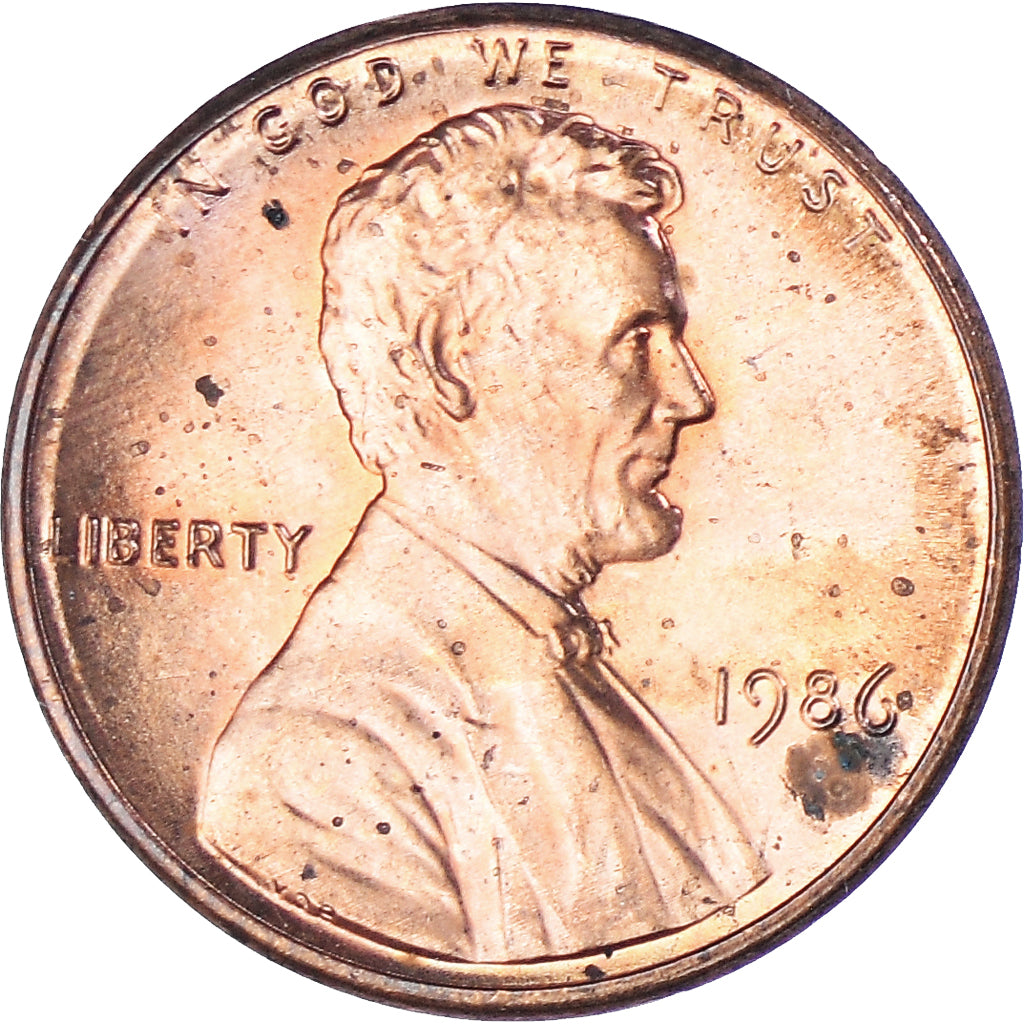 Münze, Vereinigte Staaten, Lincoln Cent, Cent, 1986, U.S. Mint, Philadelphia
