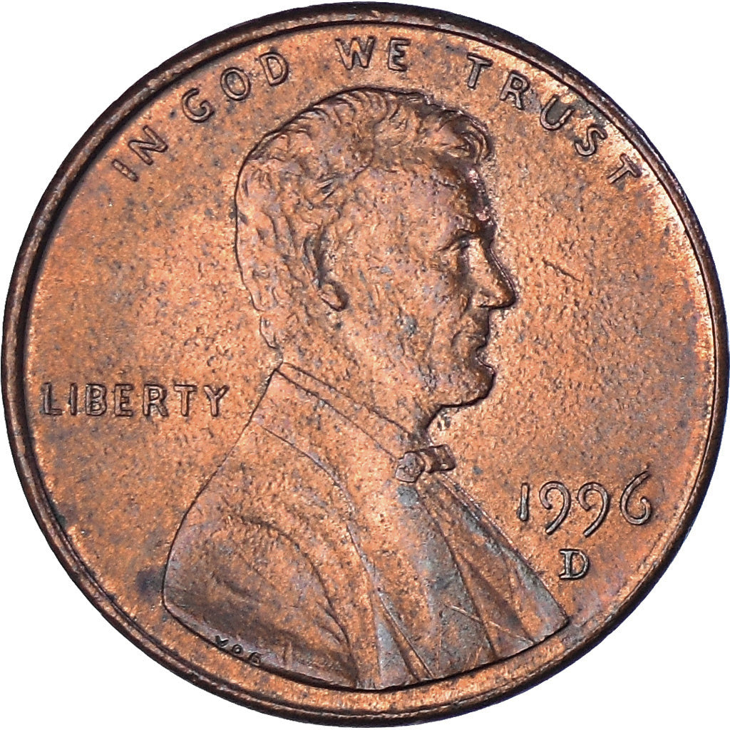 Münze, Vereinigte Staaten, Lincoln Cent, Cent, 1996, U.S. Mint, Denver, SS