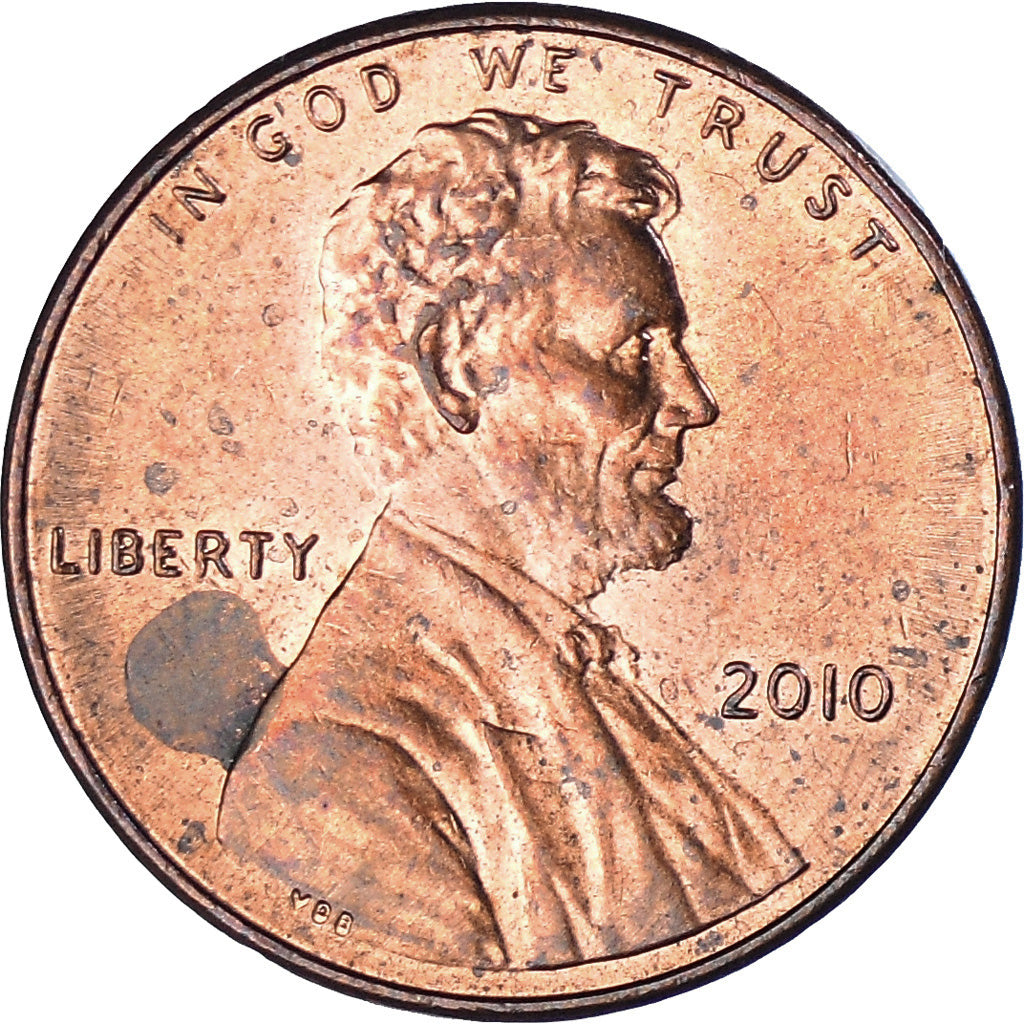 Moneta, Stati Uniti, Lincoln Cent, Cent, 2010, U.S. Mint, Philadelphia, BB