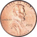 Monnaie, États-Unis, Cent, 2013, Philadelphie, TTB, Copper Plated Zinc, KM:New
