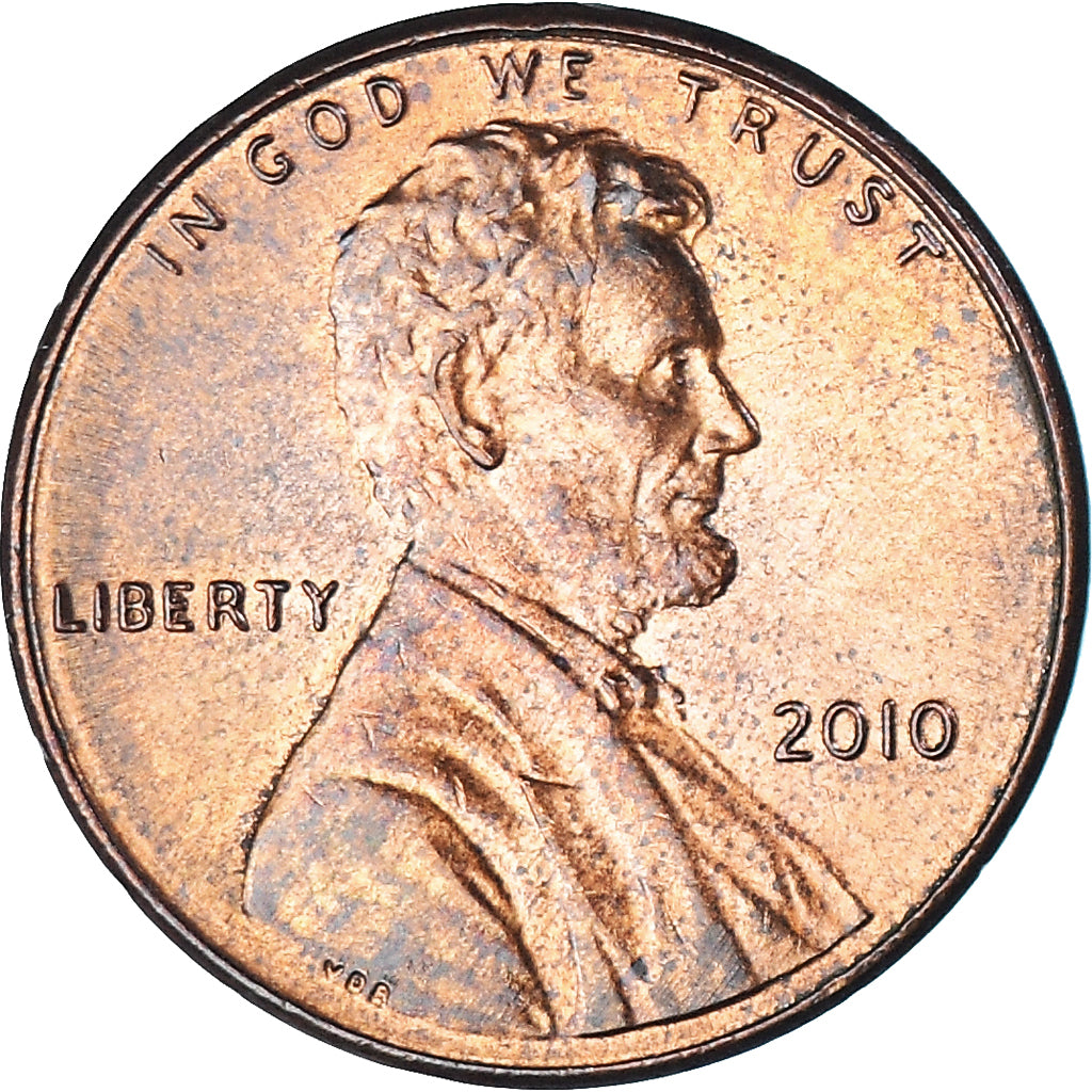 Moneta, Stati Uniti, Lincoln Cent, Cent, 2010, U.S. Mint, Philadelphia, BB
