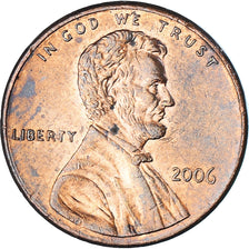 Coin, United States, Lincoln Cent, Cent, 2006, U.S. Mint, Philadelphia