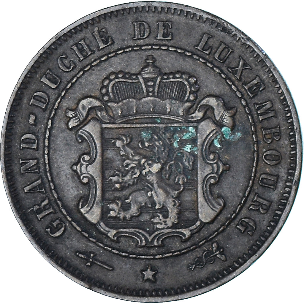 Coin, Luxembourg, William III, 2-1/2 Centimes, 1901, Utrecht, EF(40-45), Bronze