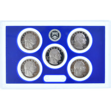 Coin, United States, Set, 2022, San Francisco, Coffret BE 5 monnaies, QUARTERS.