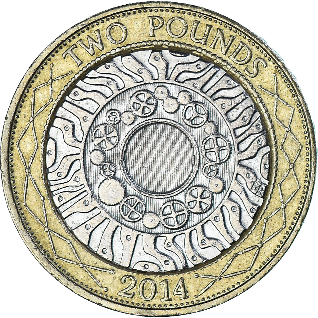 Monnaie, Royaume-Uni, 2 Pounds, 2014, TTB, Bimétallique