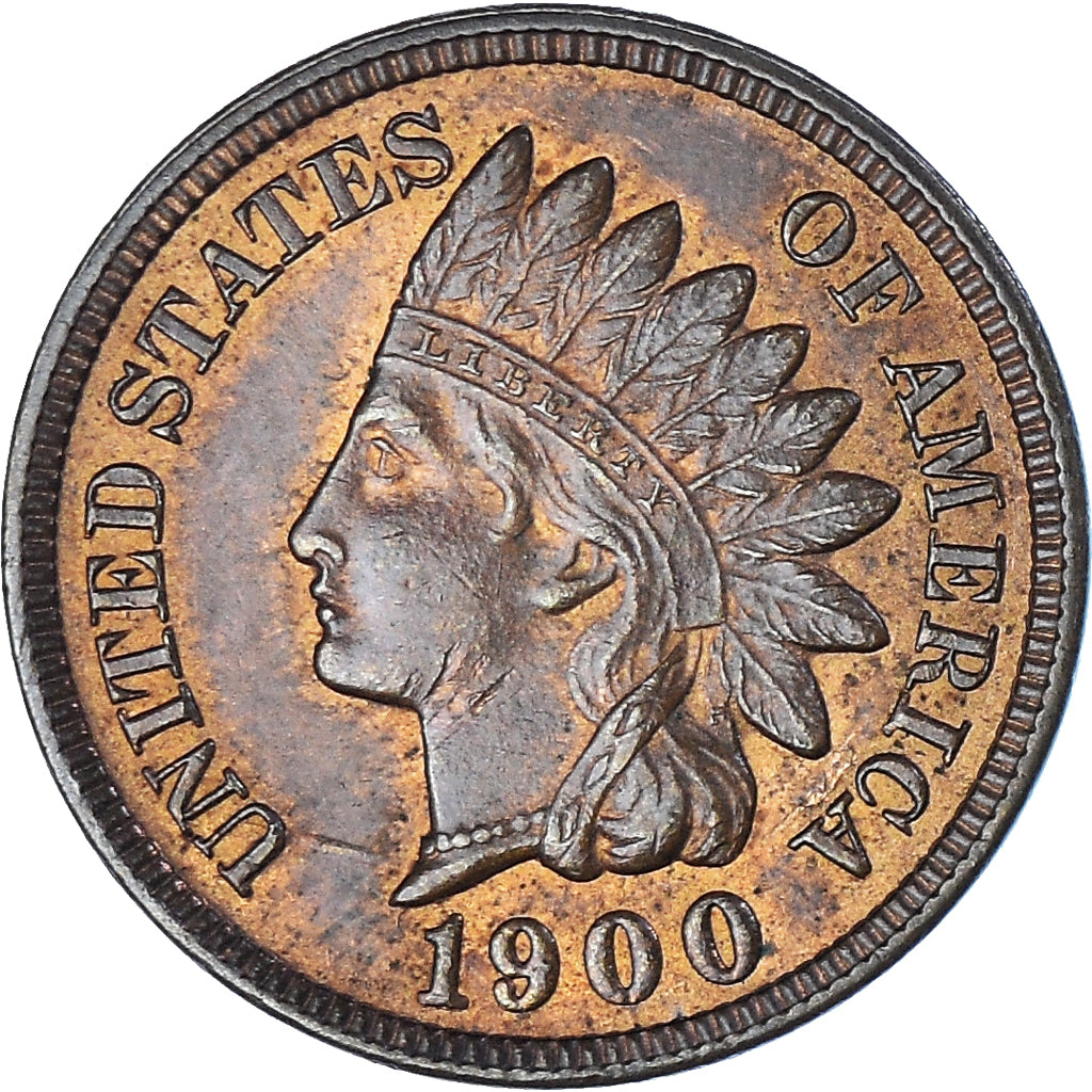 Coin, United States, Cent, 1900, Philadelphia, AU(50-53), Bronze