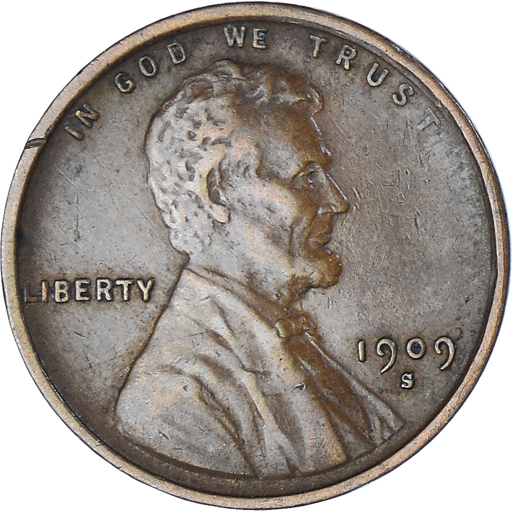 Coin, United States, Lincoln Cent, Cent, 1909, U.S. Mint, San Francisco