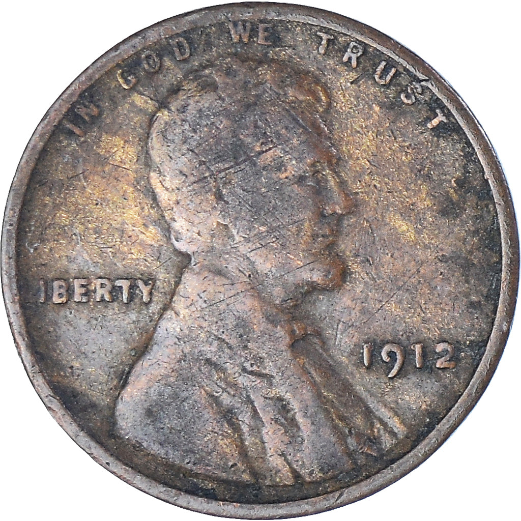 Münze, Vereinigte Staaten, Lincoln Cent, Cent, 1912, U.S. Mint, Philadelphia