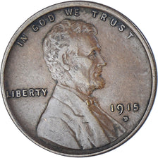 Moneda, Estados Unidos, Lincoln Cent, Cent, 1915, U.S. Mint, Denver, MBC