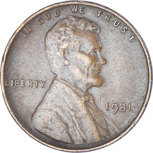 Coin, United States, Cent, 1931, Philadelphia, EF(40-45), Bronze, KM:132
