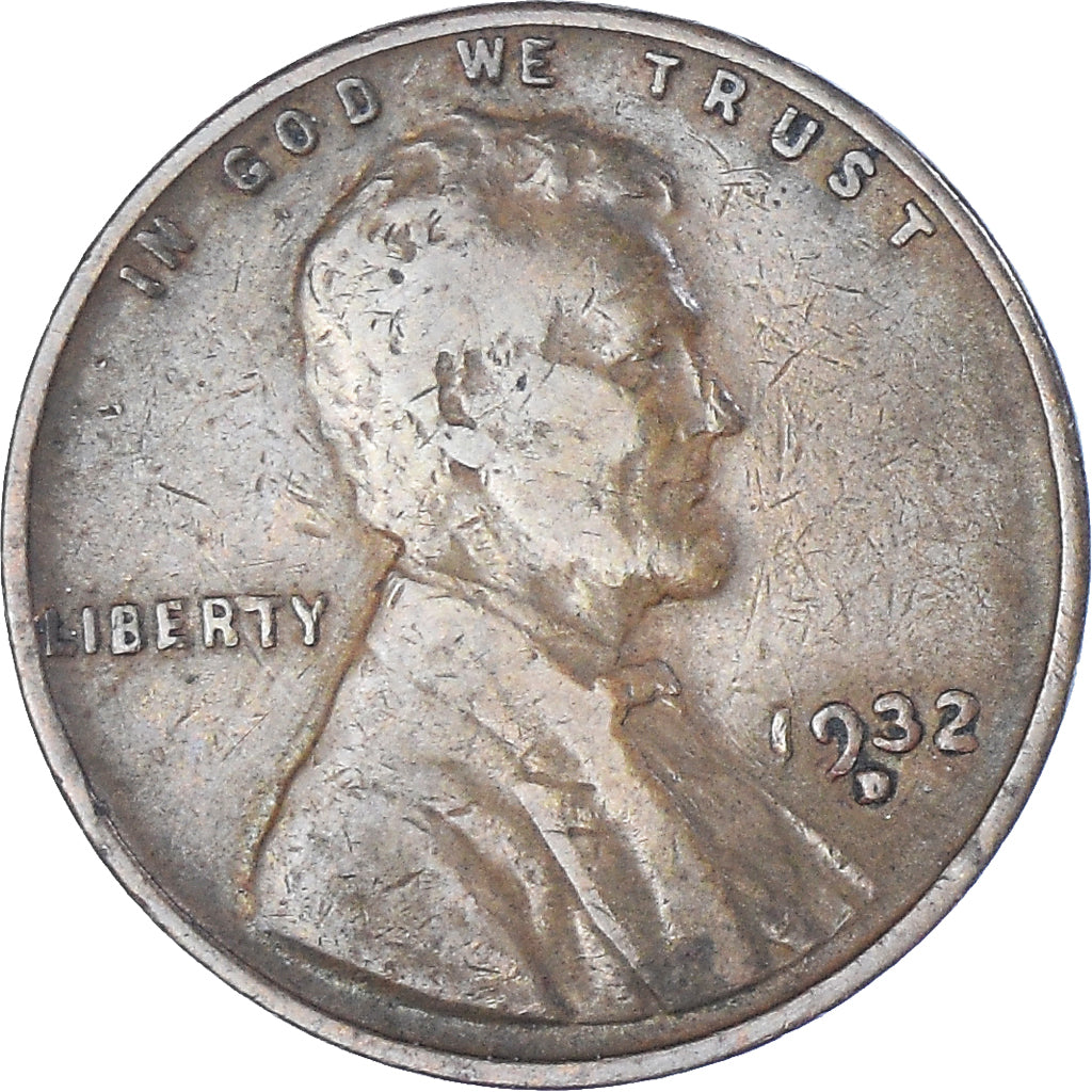 Coin, United States, Cent, 1932, Denver, VF(30-35), Bronze, KM:132