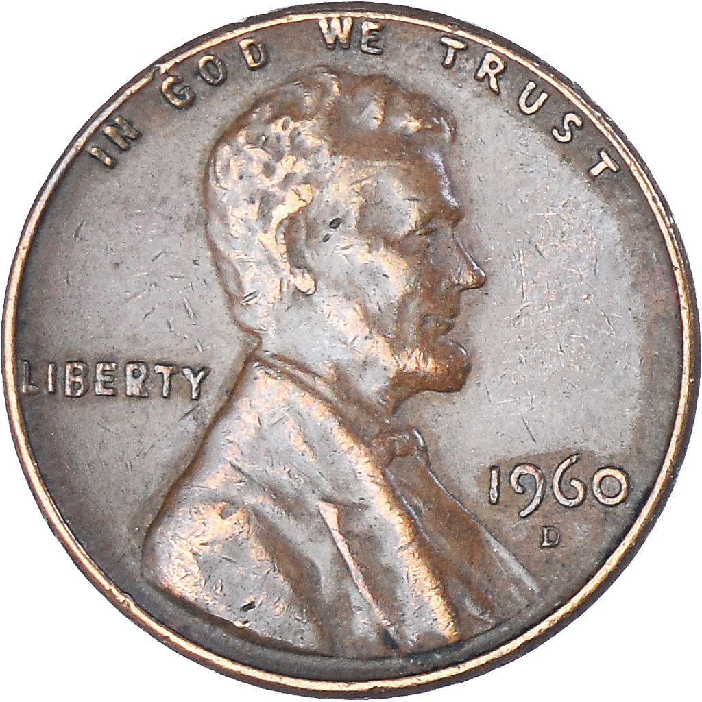 Münze, Vereinigte Staaten, Lincoln Cent, Cent, 1960, U.S. Mint, Denver, S+