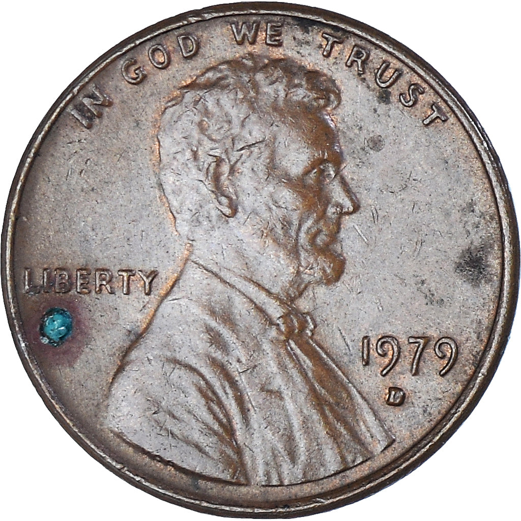 Moneta, USA, Lincoln Cent, Cent, 1979, U.S. Mint, Denver, VF(30-35), Mosiądz