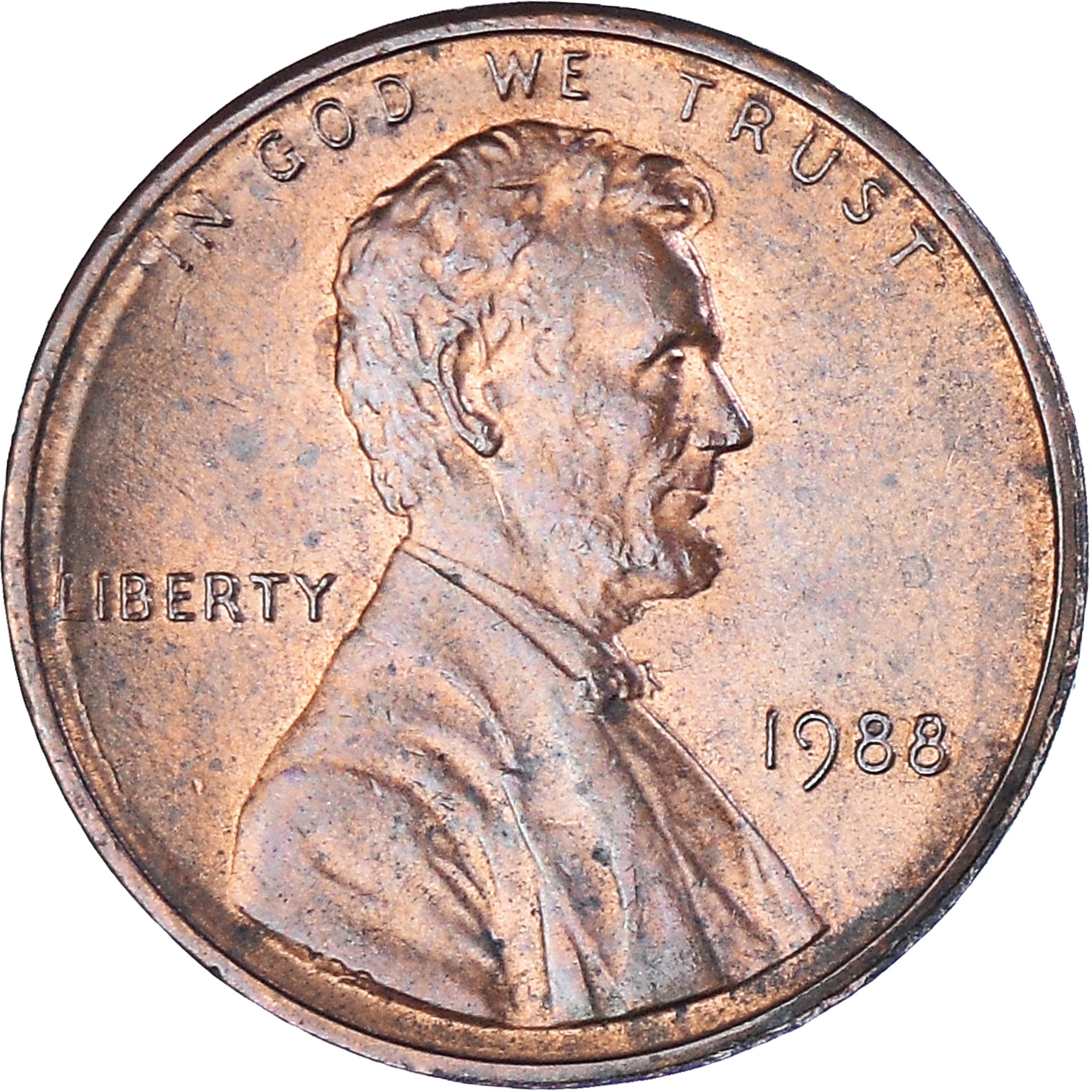 Münze, Vereinigte Staaten, Lincoln Cent, Cent, 1988, U.S. Mint, Philadelphia