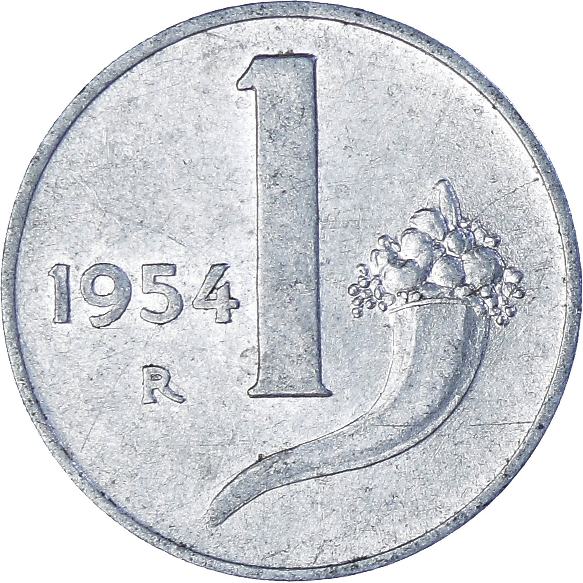 Monnaie, Italie, Lira, 1954, Rome, TB+, Aluminium, KM:91