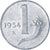 Moneta, Włochy, Lira, 1954, Rome, VF(30-35), Aluminium, KM:91