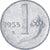 Coin, Italy, Lira, 1955, Rome, EF(40-45), Aluminum, KM:91
