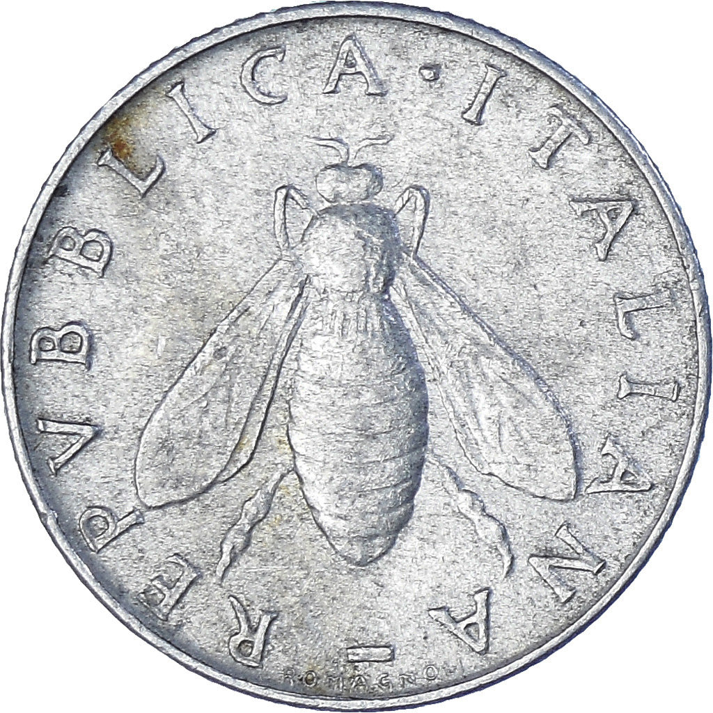Munten, Italië, 2 Lire, 1957, Rome, ZF, Aluminium, KM:94