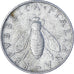 Munten, Italië, 2 Lire, 1957, Rome, ZF, Aluminium, KM:94