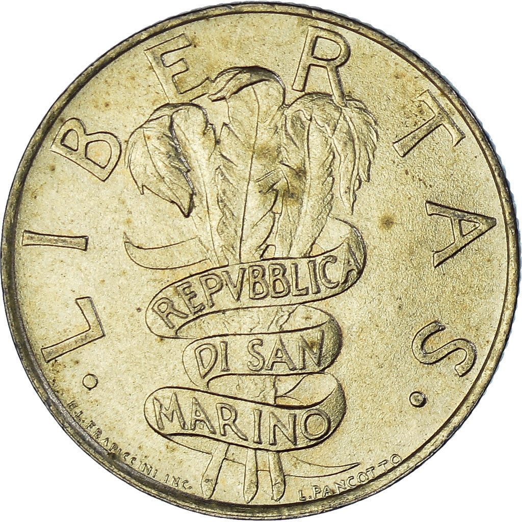 Coin, San Marino, 200 Lire, 1995, Rome, EF(40-45), Aluminum-Bronze, KM:329