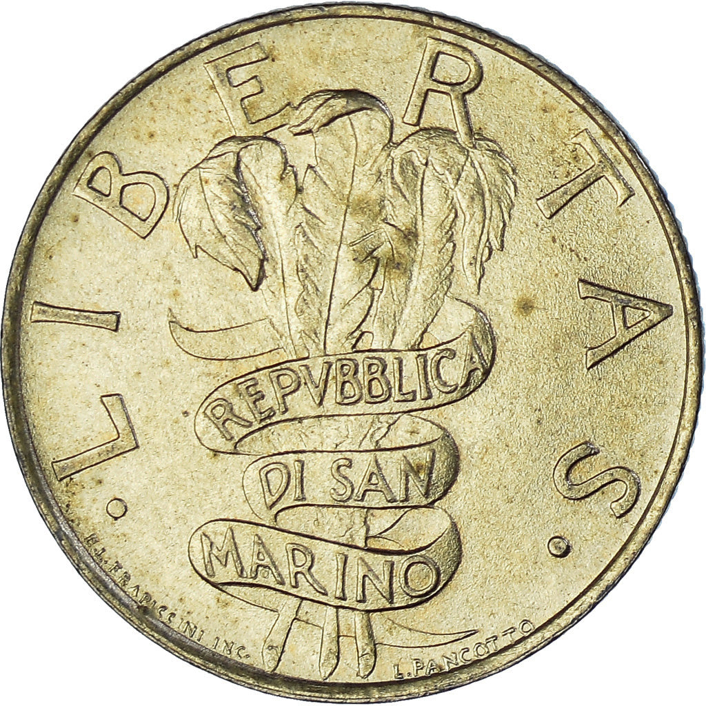 Coin, San Marino, 200 Lire, 1995, Rome, EF(40-45), Aluminum-Bronze, KM:329