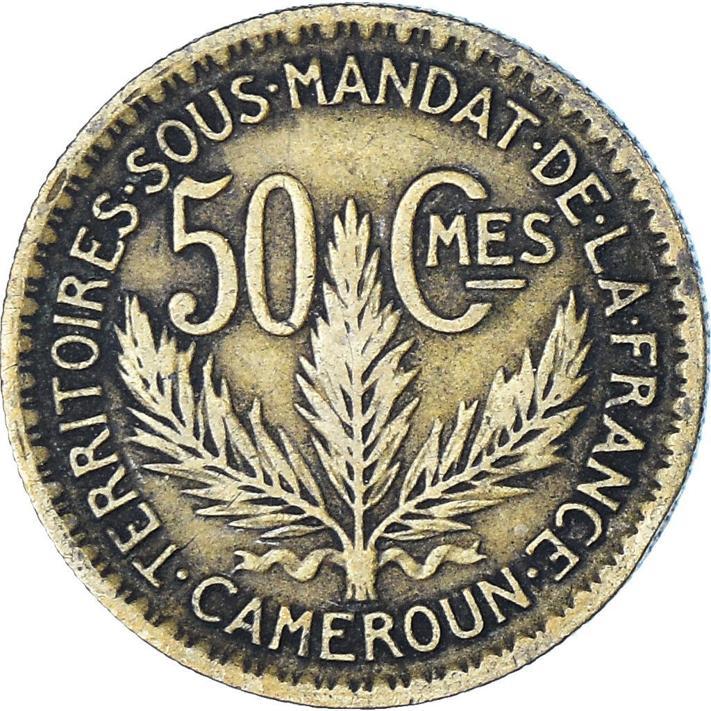 Coin, Cameroon, 50 Centimes, 1926, Paris, VF(20-25), Aluminum-Bronze, KM:1