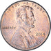 Coin, United States, Cent, 2014, Philadelphia, EF(40-45), Copper Plated Zinc