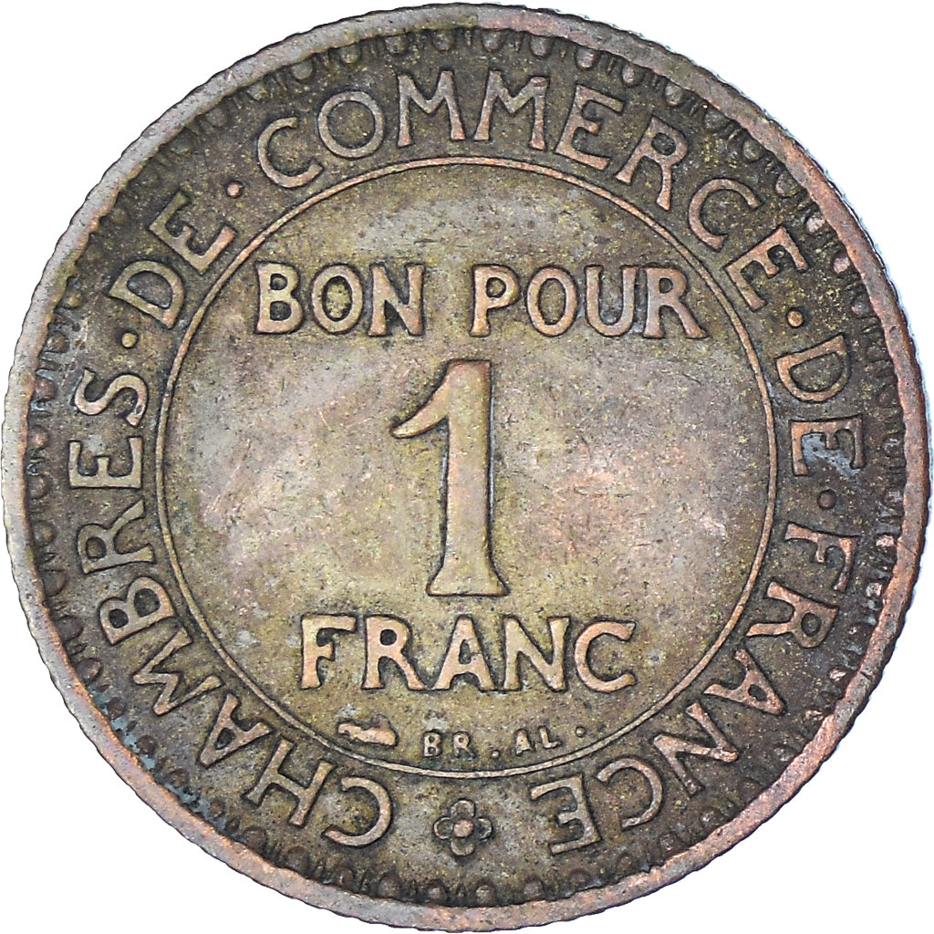 Münze, Frankreich, Chambre de commerce, Franc, 1921, Paris, S+