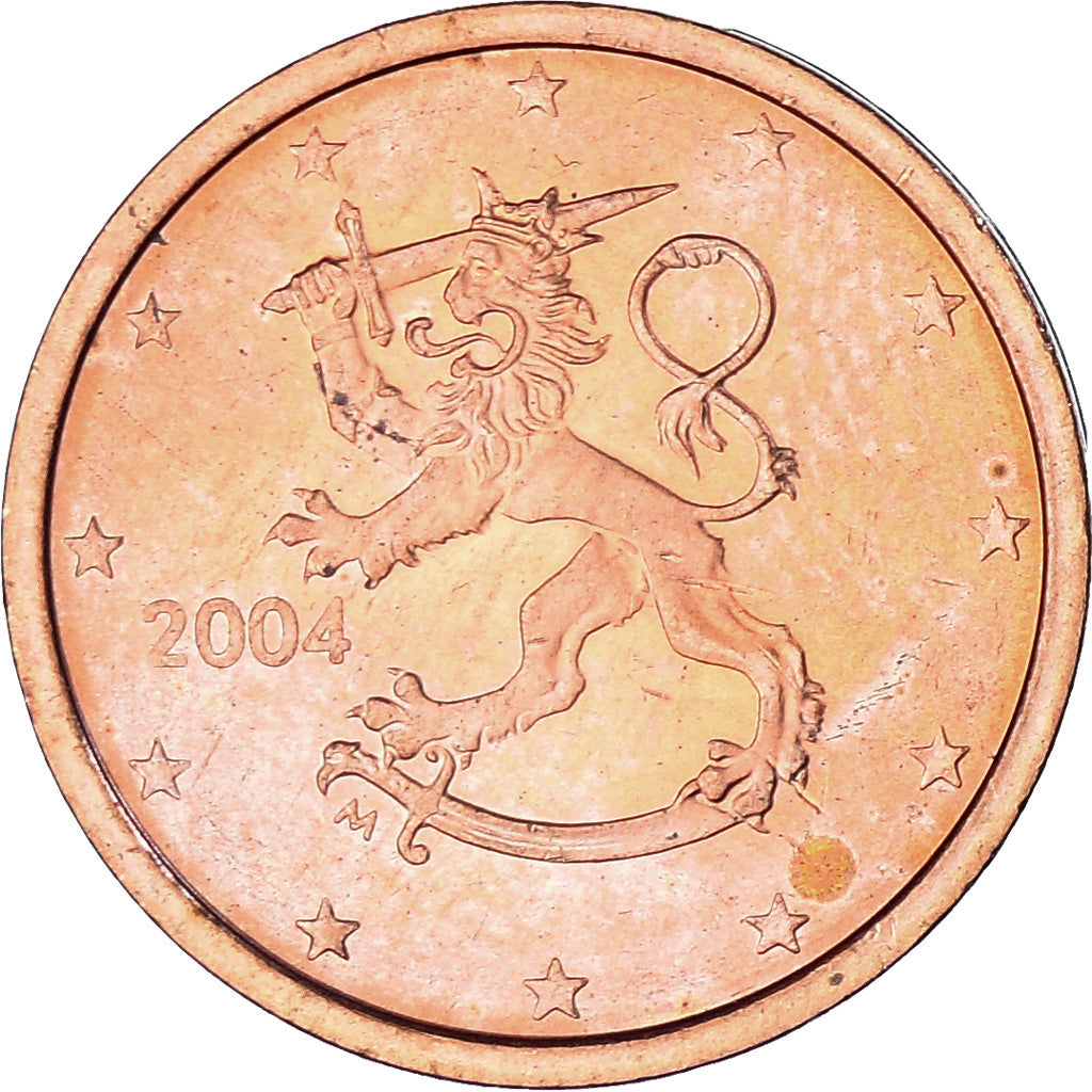 Finnland, 2 Euro Cent, 2004, Vantaa, SS+, Copper Plated Steel, KM:99