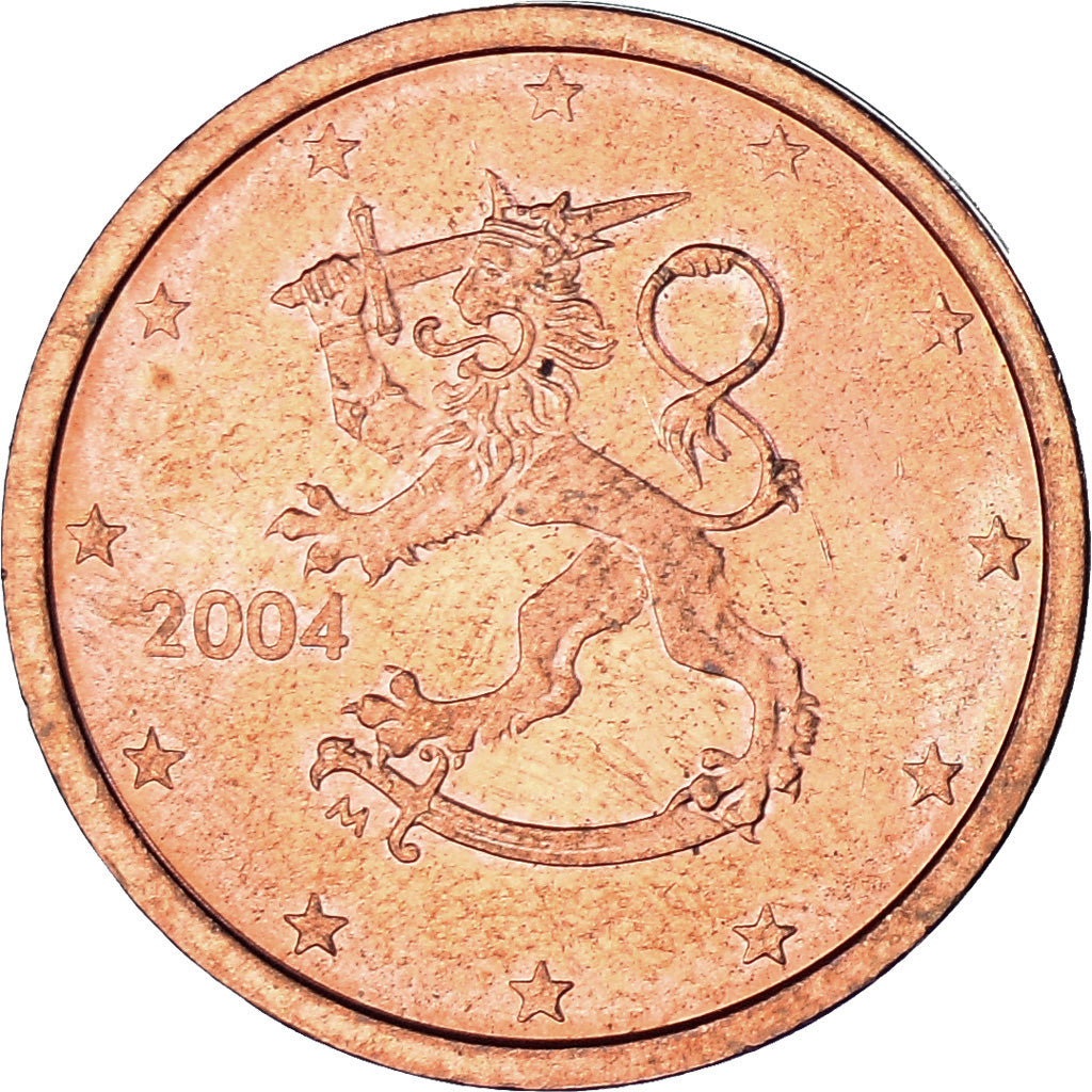 Finnland, 2 Euro Cent, 2004, Paris, SS+, Copper Plated Steel, KM:99