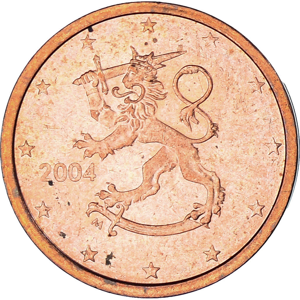 Finnland, 2 Euro Cent, 2004, Vantaa, SS, Copper Plated Steel, KM:99