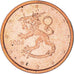 Finnland, 2 Euro Cent, 2004, Vantaa, SS, Copper Plated Steel, KM:99