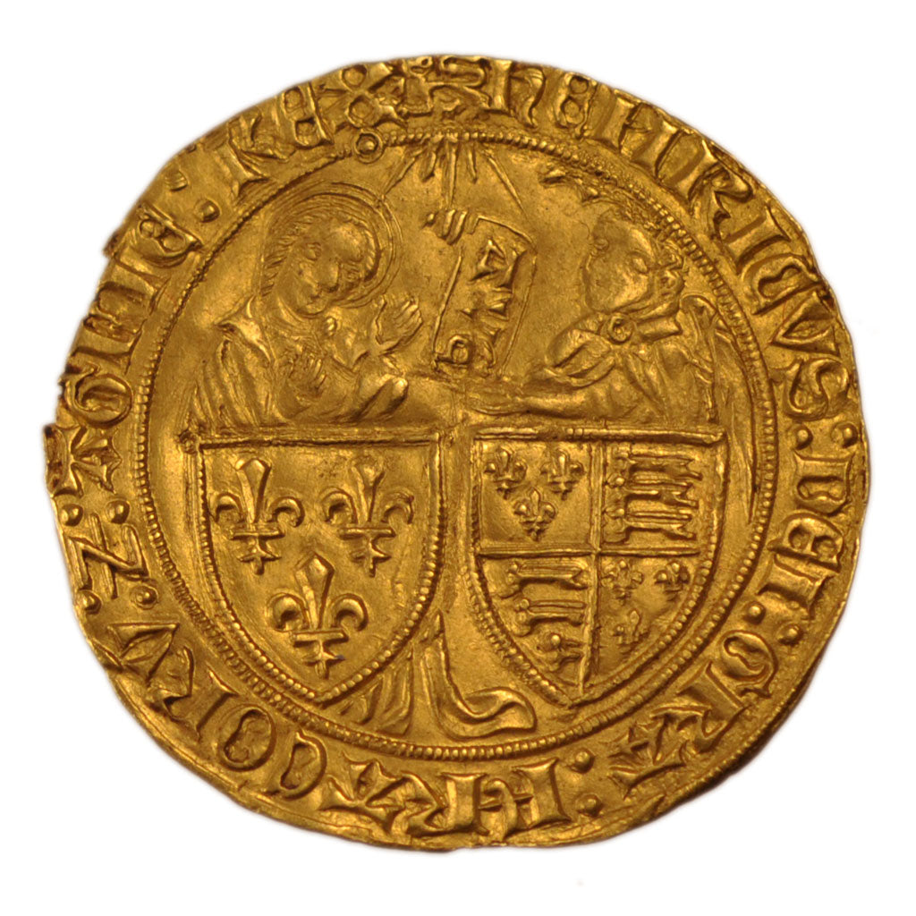 Francia, Salut d'or, 1423, Rouen, BB+, Oro, Duplessy:443A