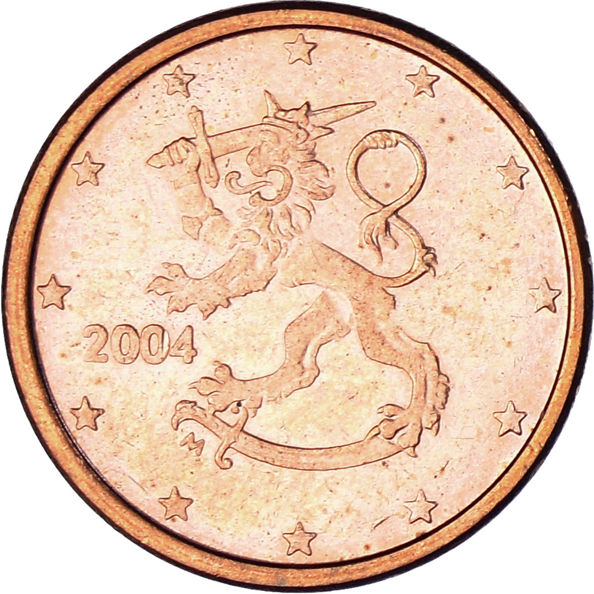 Finnland, Euro Cent, 2004, Vantaa, VZ, Copper Plated Steel, KM:98