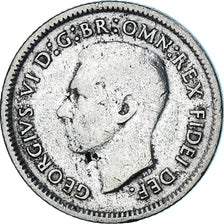 Coin, Australia, George VI, Sixpence, 1950, EF(40-45), Silver, KM:45
