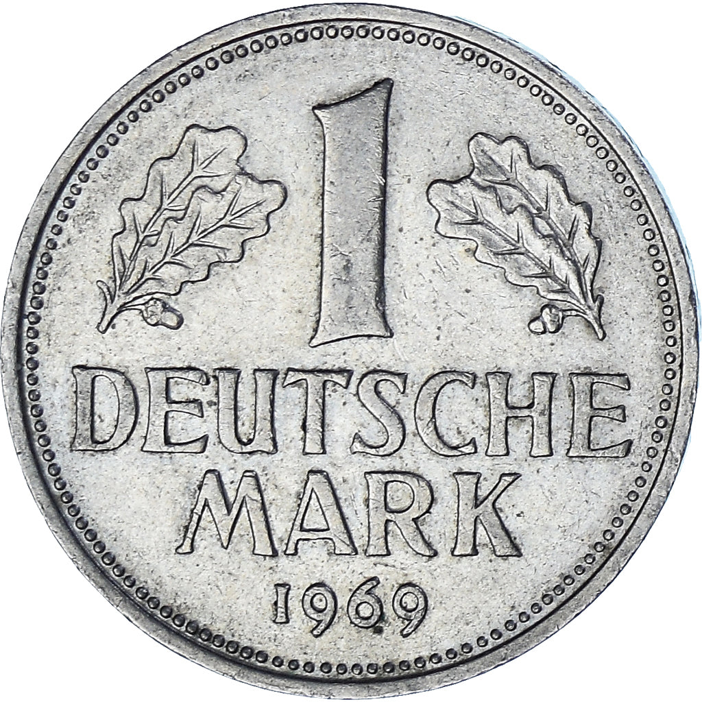 Monnaie, République fédérale allemande, Mark, 1969, Karlsruhe, TTB