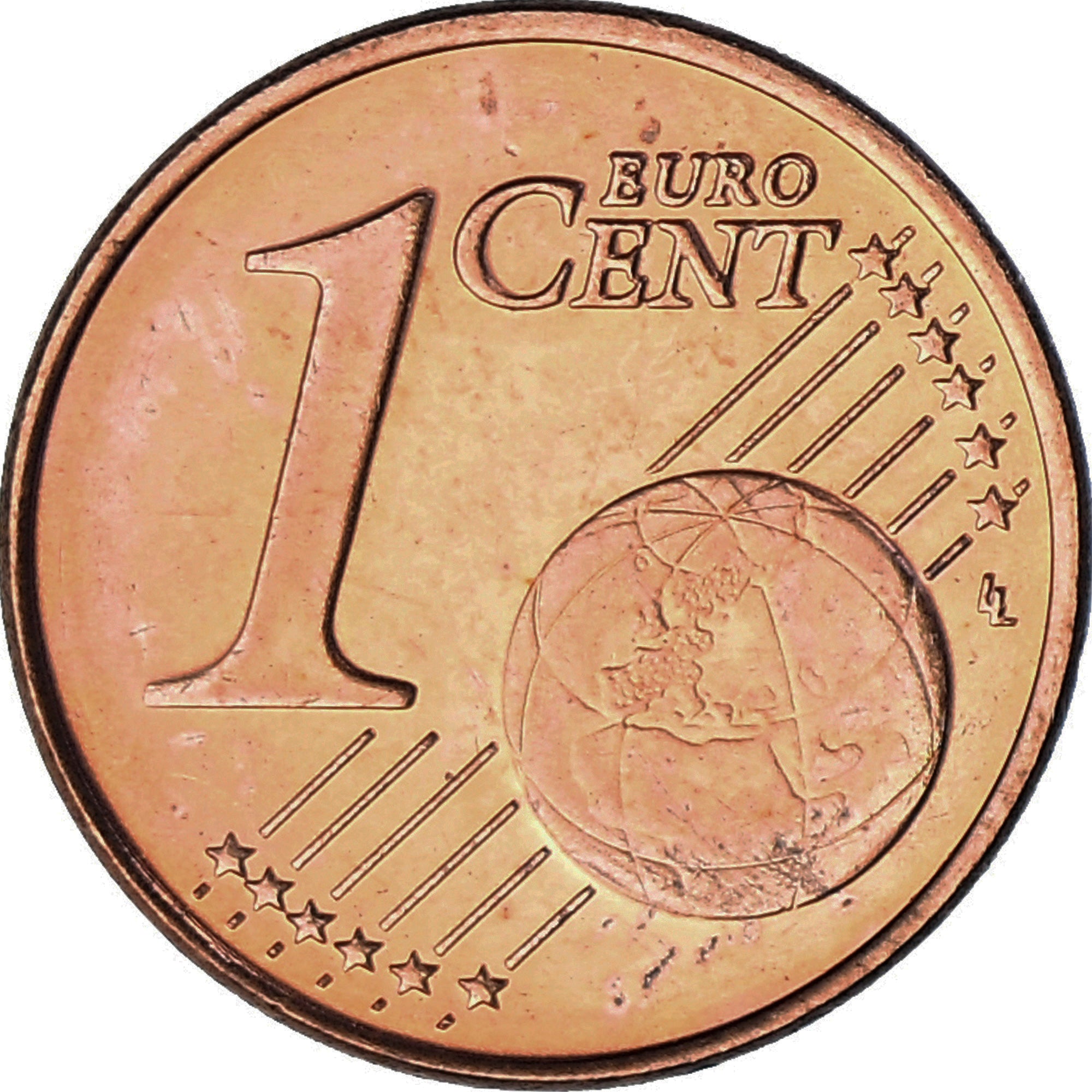 Finlandia, Euro Cent, 2004, MS(63), Miedź platerowana stalą