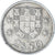 Coin, Portugal, 2-1/2 Escudos, 1977, EF(40-45), Copper-nickel, KM:590