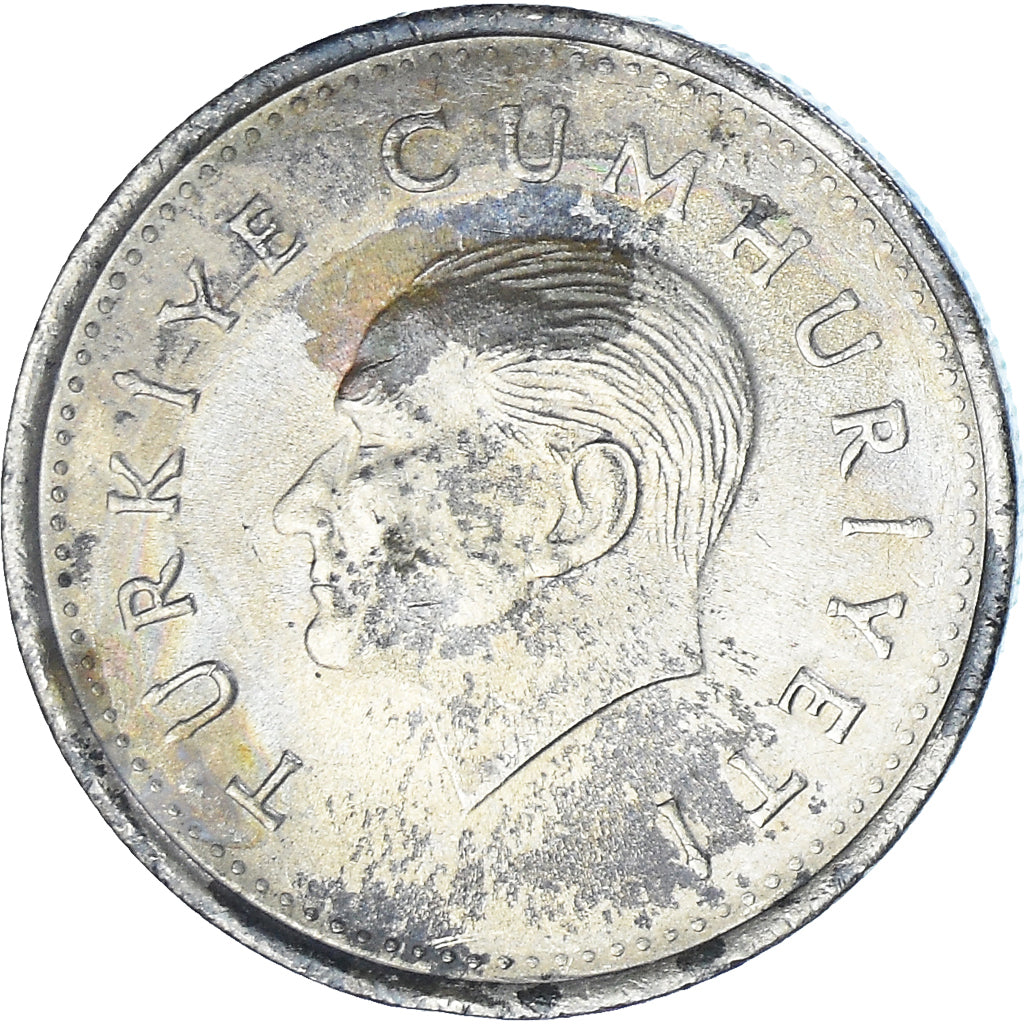 Moeda, Turquia, 1000 Lira, 1991, EF(40-45), Níquel-Latão, KM:997