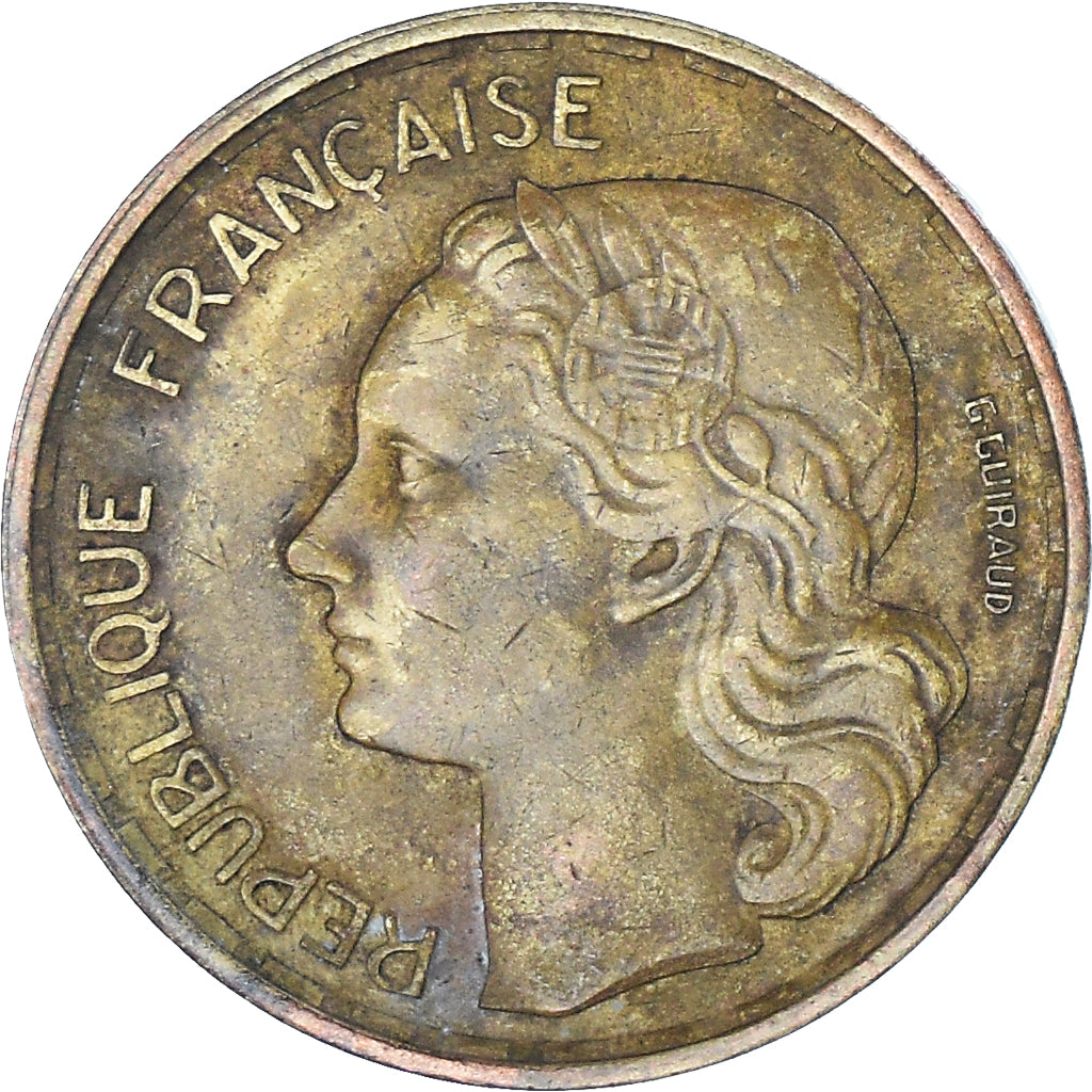 Munten, Frankrijk, Guiraud, 20 Francs, 1952, Beaumont - Le Roger, FR+