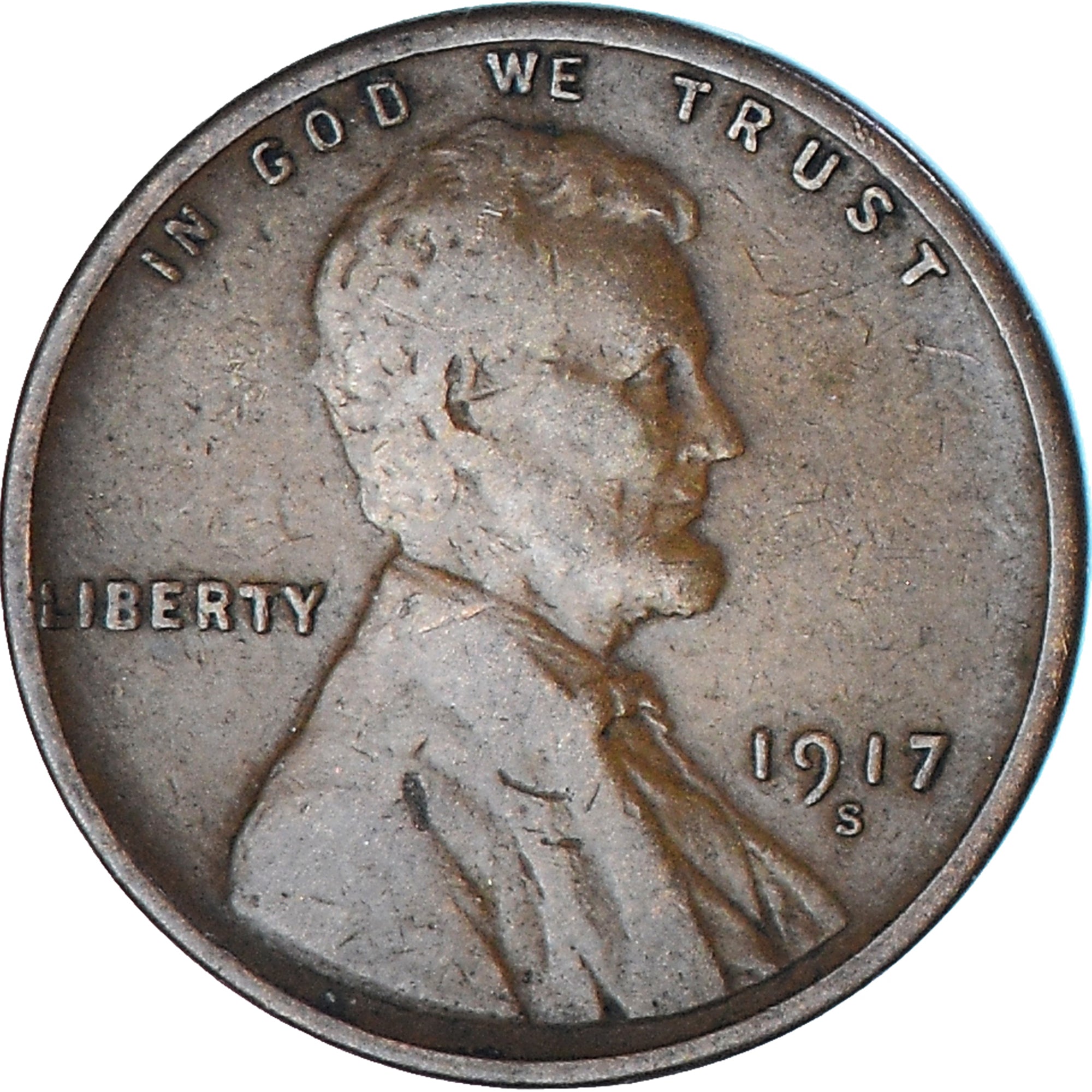 Moneta, Stati Uniti, Cent, 1917, San Francisco, MB, Bronzo, KM:132