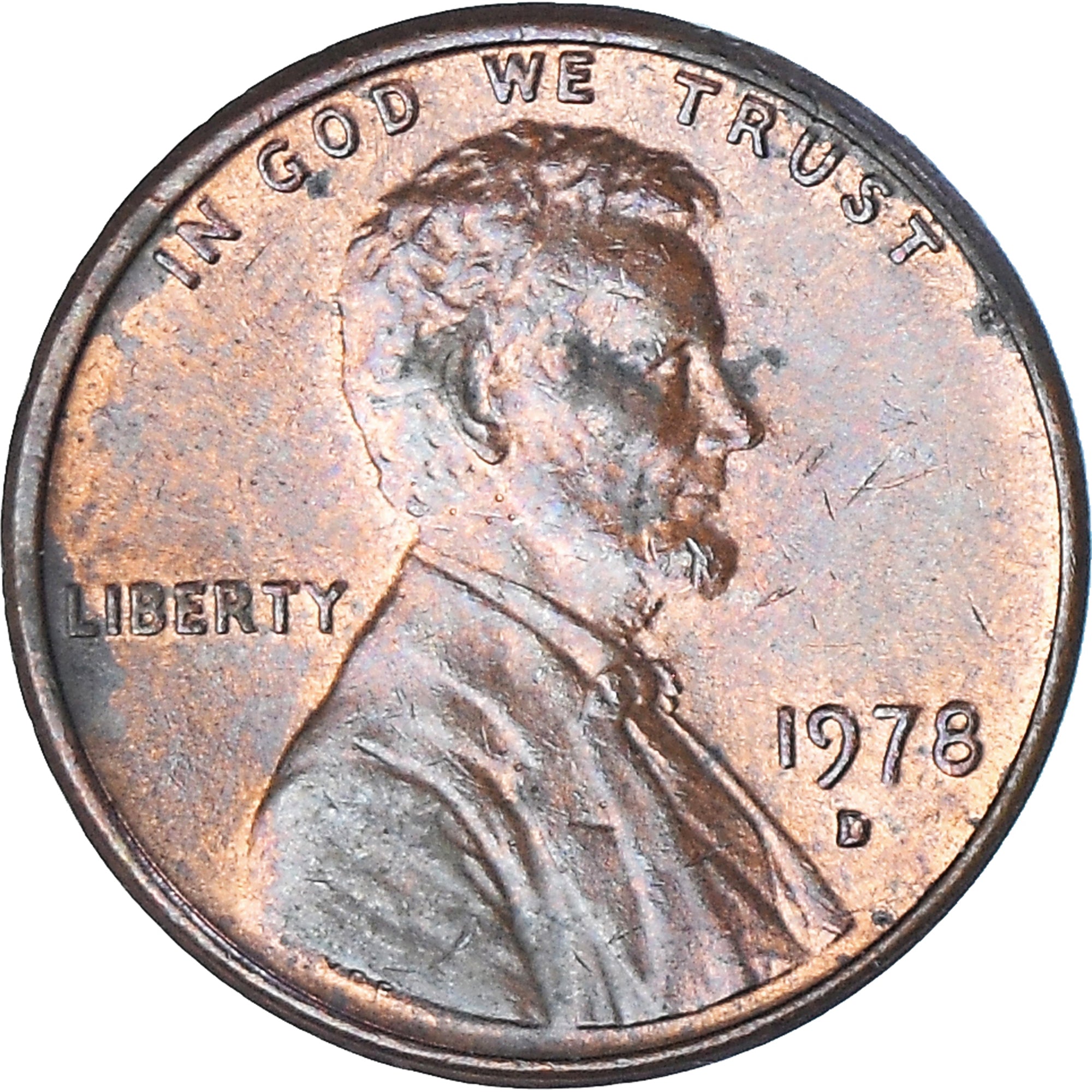 Moeda, Estados Unidos da América, Lincoln Cent, Cent, 1978, U.S. Mint, Denver