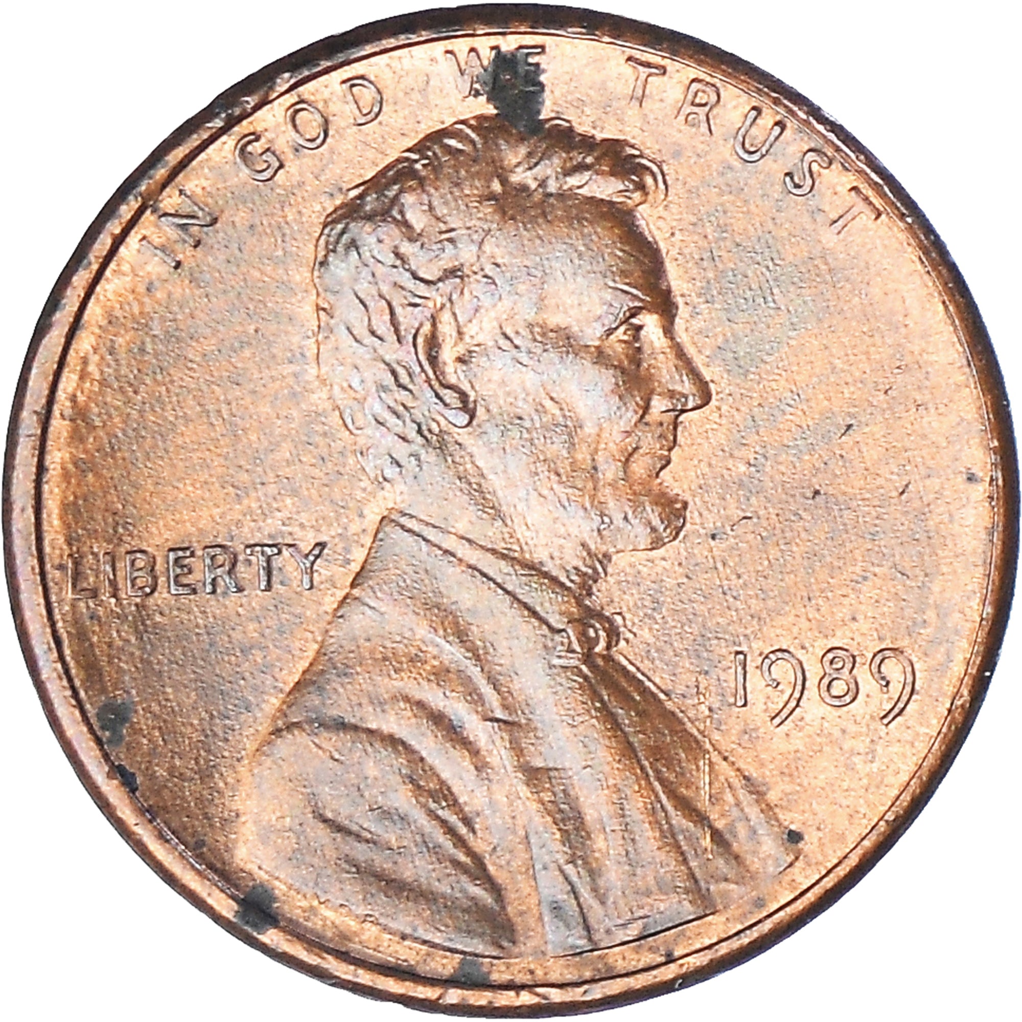 Moneta, USA, Lincoln Cent, Cent, 1989, U.S. Mint, Philadelphia, EF(40-45)
